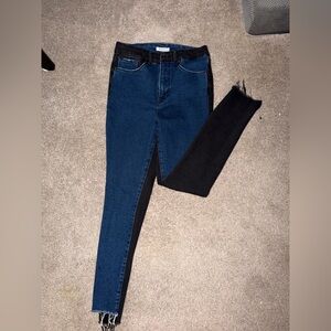 Good American Blue and Black Women's Jeans